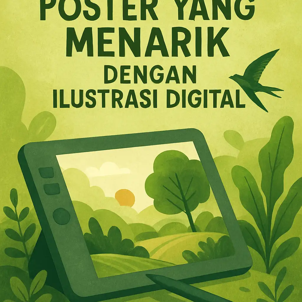 Menciptakan Poster yang Menarik dengan Ilustrasi Digital